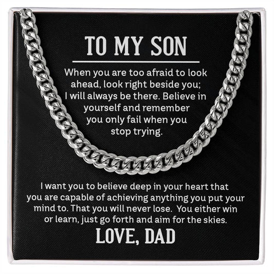 Cuban Link Chain - For Son From Dad