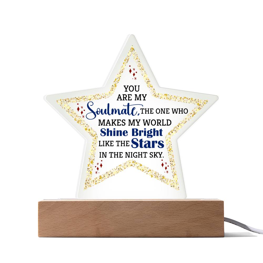 Star Acrylic Plaque - Soulmate