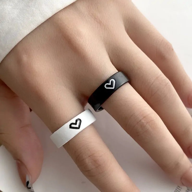 Heart-Shaped Couple Ring