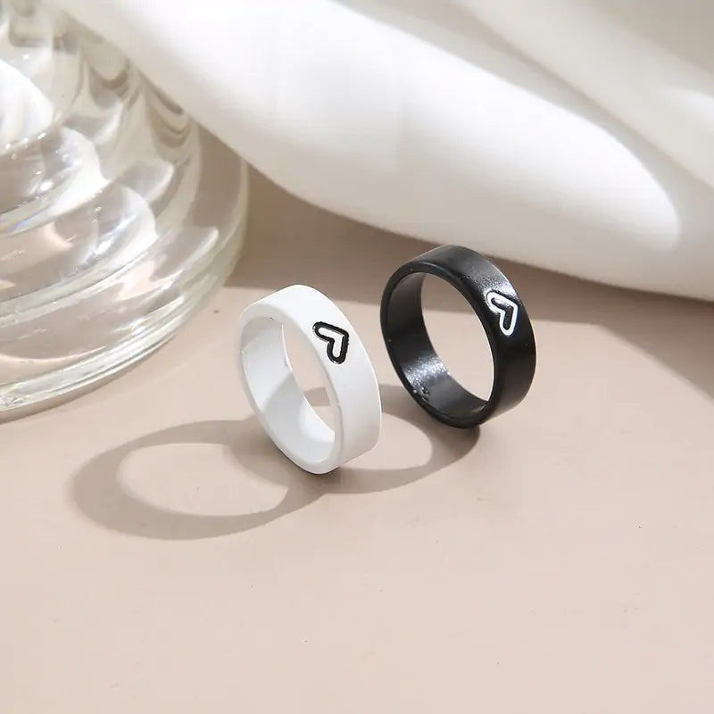 Heart-Shaped Couple Ring